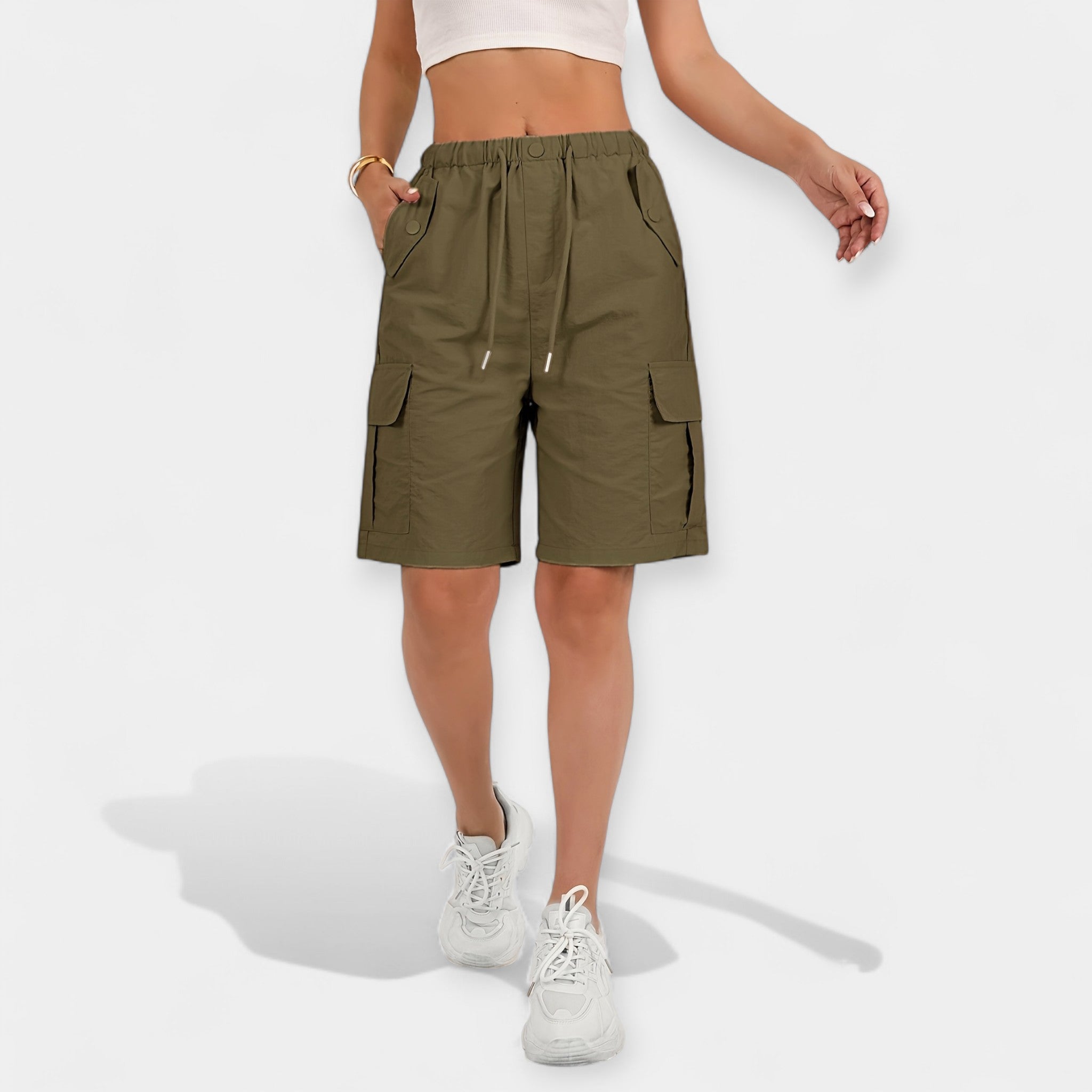 Bláithín - Stylish Cargo Shorts - Charlotte & Willow, product photo 8