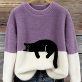 Bridget | Women's Sweatshirt with Cat Design