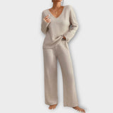 Clara - Stylish Ribbed Ensemble