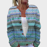 Clara - Chic Floral Knit Cardigan