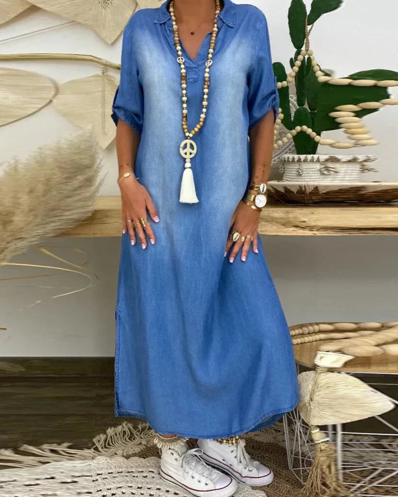 Inès - Robe Maxi Jean
