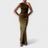 Anaïs - Asymmetrical Satin Gown