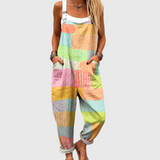 Pastel Patchwork Comfort Dungaree - Charlotte & Willow