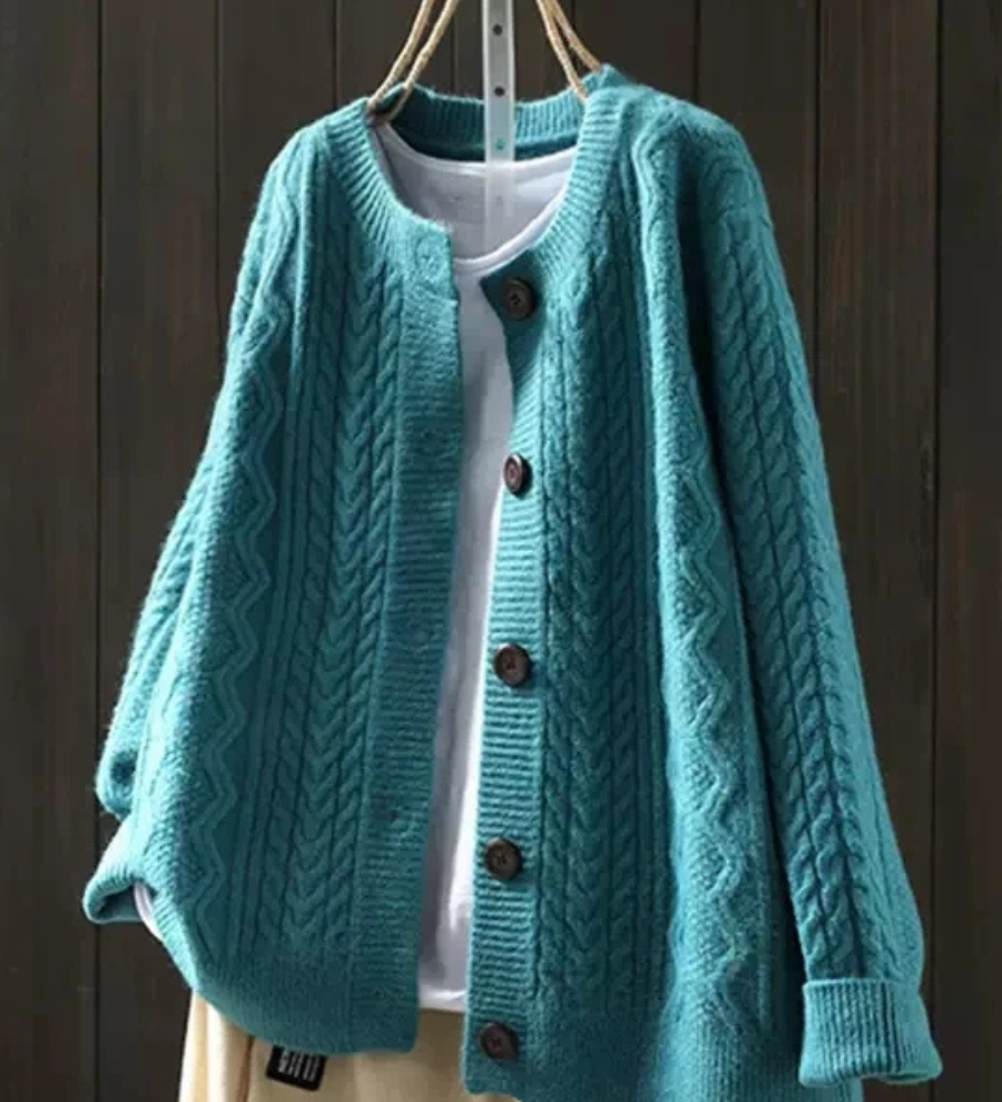 Clodagh - Chic Braided Cardigan - Charlotte & Willow, product photo 7