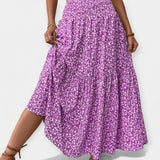 Inès - Stretchy Floral Skirt