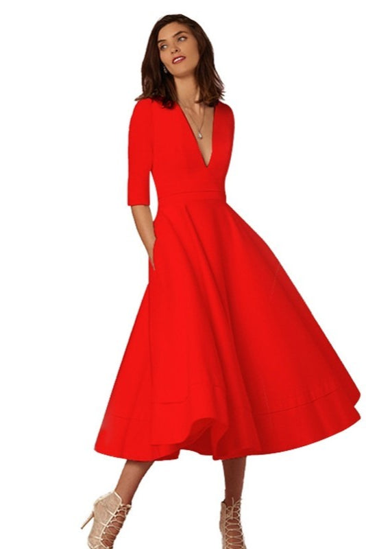 Clara - Robe Midi Élégante
