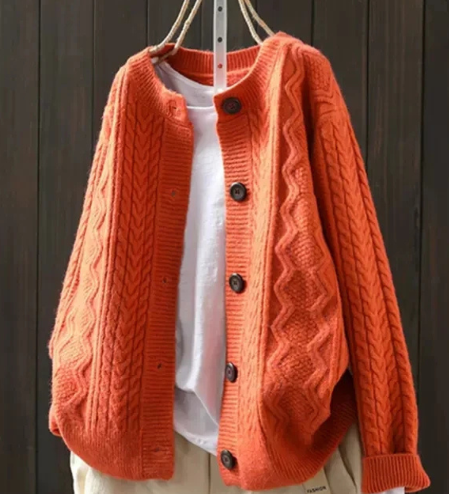 Clodagh - Chic Braided Cardigan - Charlotte & Willow, product photo 6