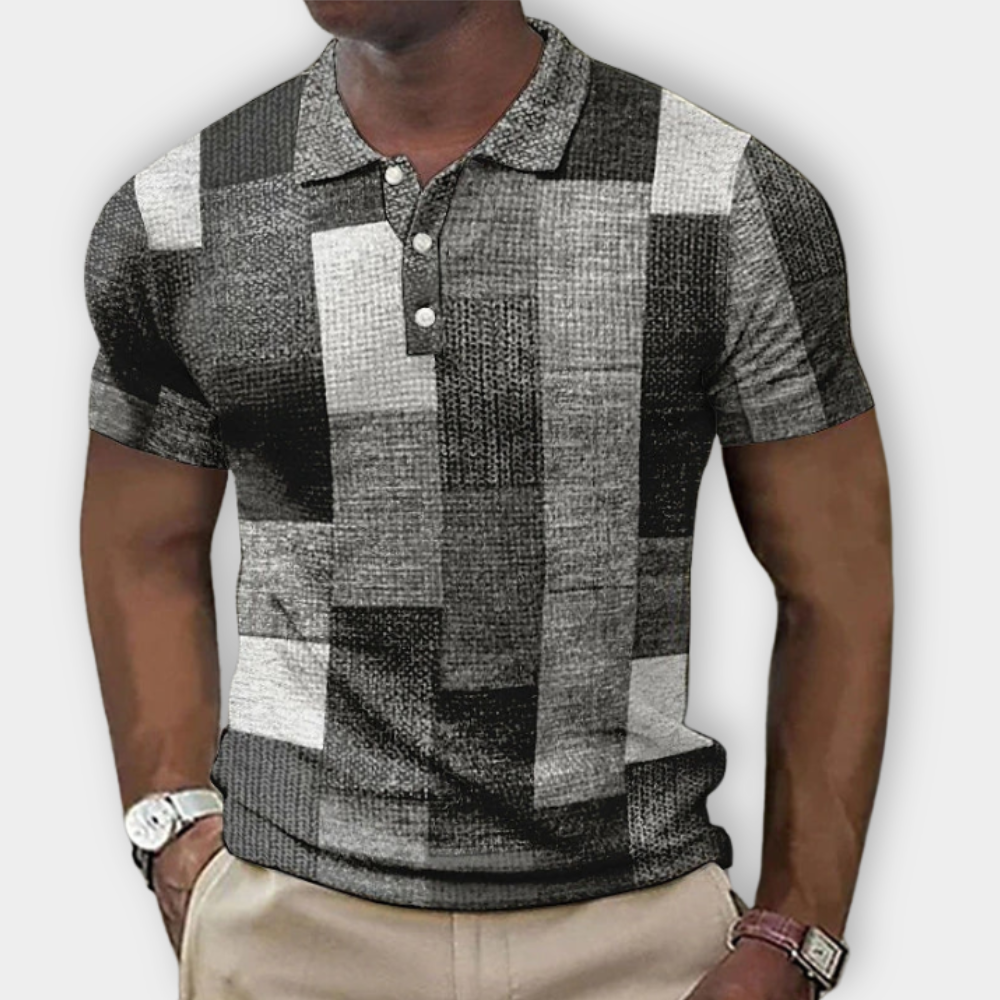 Ronan - Stylish Two-Tone Polo - Charlotte & Willow, back