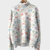 Amélie - Cozy High Neck Knit Sweater