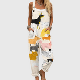 Cozy Printed Dungarees