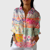 Maura - Vibrant and Colourful Printed Blouse