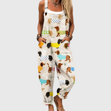 Cozy Graphic Dungarees