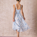 Justine - Midi Dress with Floral Print
