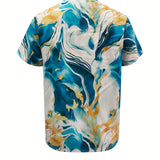 Mildred™ Marble Print Short Sleeve Shirt