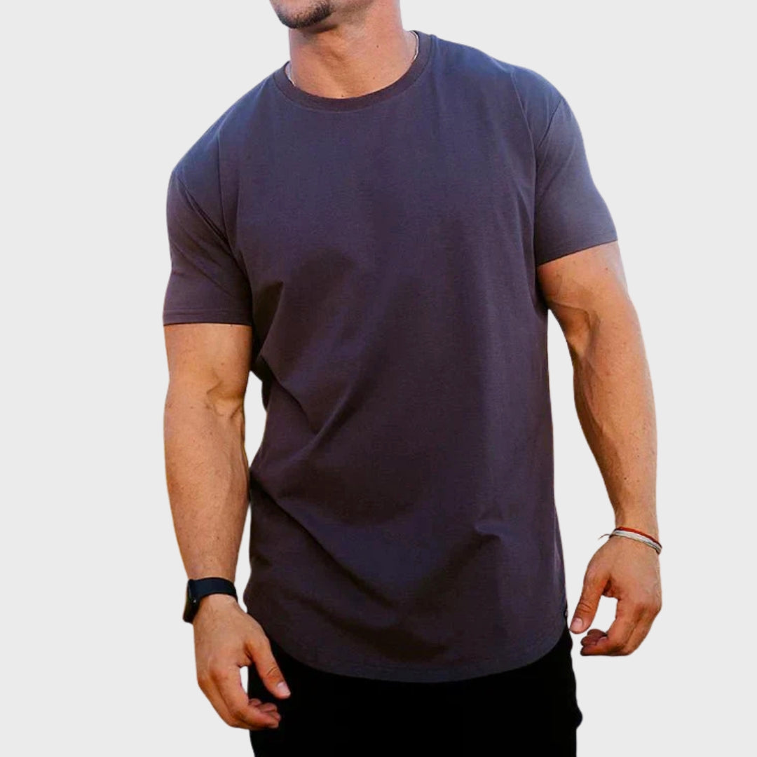 Cian Slim Fit Athletic Tee - Charlotte & Willow, side view