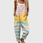 Soft Multicoloured Pastel Dungarees - Charlotte & Willow