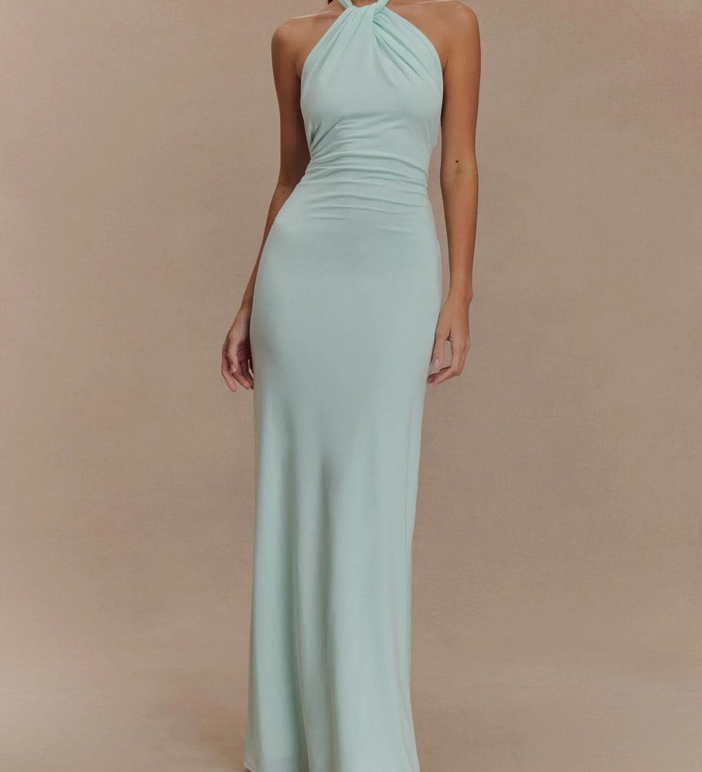 Caoimhe - Chic Long Maxi Dress - Charlotte & Willow, front
