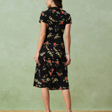 Céline - Midi Dress with Floral Print