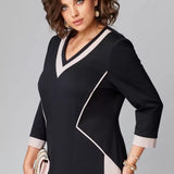 Alexa™ Elegant V-neck dress