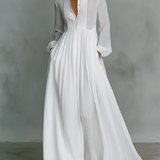 Veronica | Maxi Minimalist Linen Dress