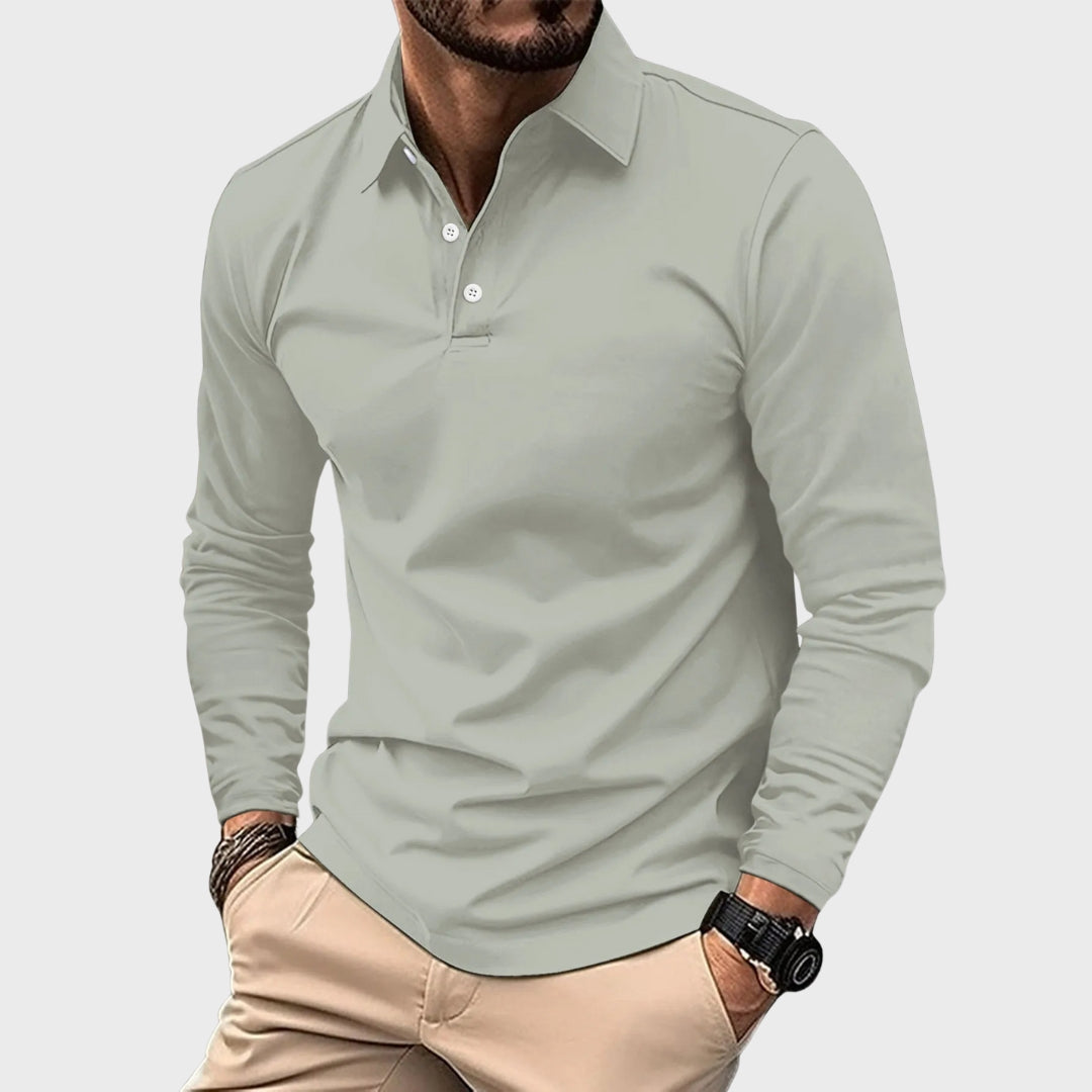 Cian - Chic Polo Shirt - Charlotte & Willow, styled look
