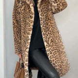 Clara - Chic Leopard Print Coat