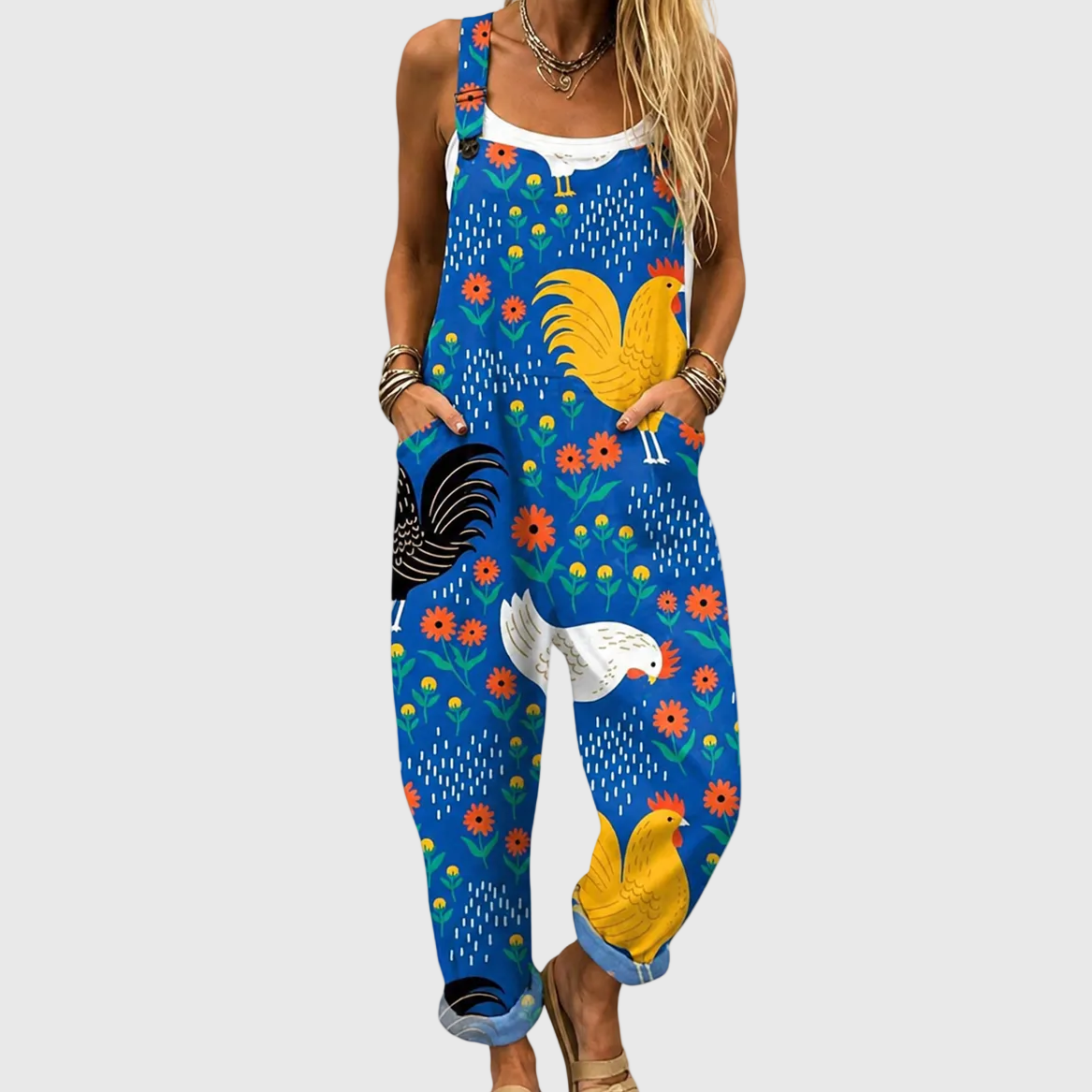Colourful Farmer Style Dungarees - Charlotte & Willow