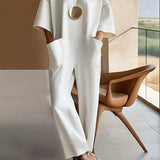 Emmy™ | Elegant Short-Sleeve Jumpsuit