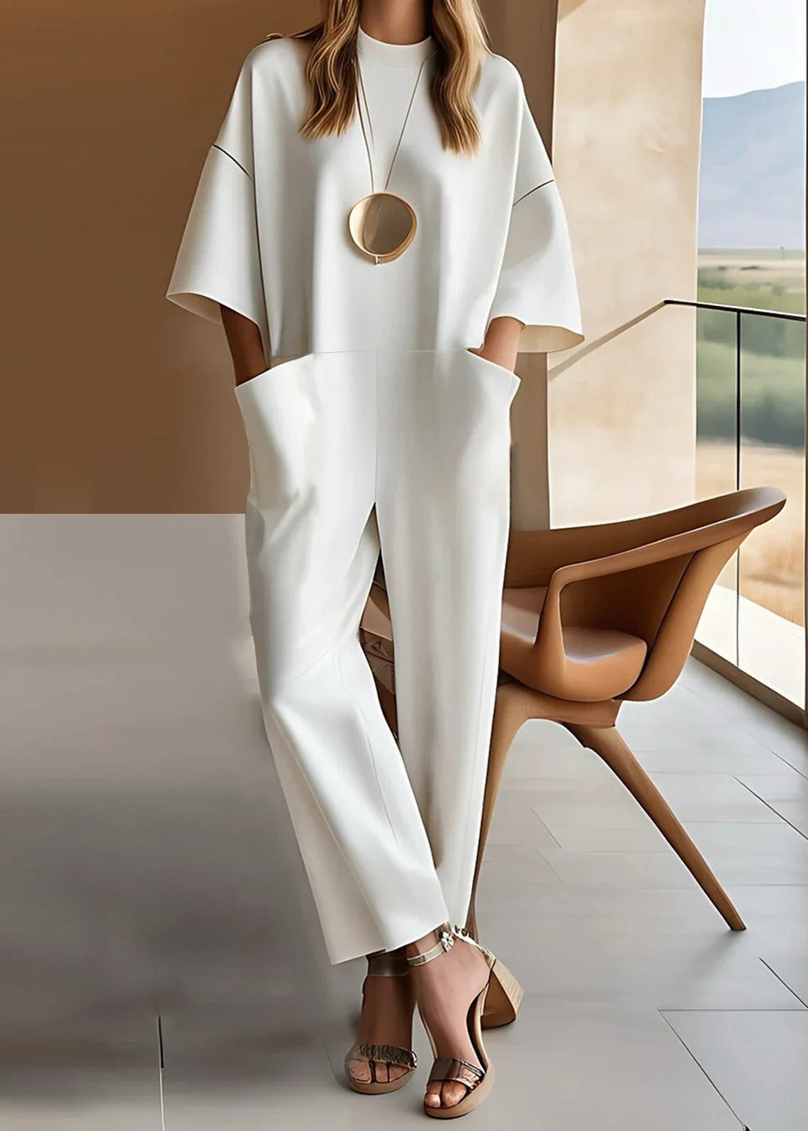 Emmy™ | Elegant Short-Sleeve Jumpsuit