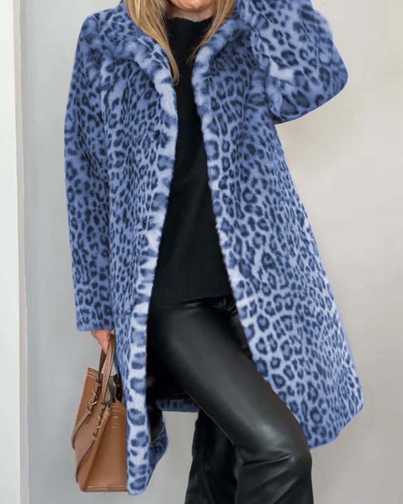 Clara - Manteau Léopard Élégant