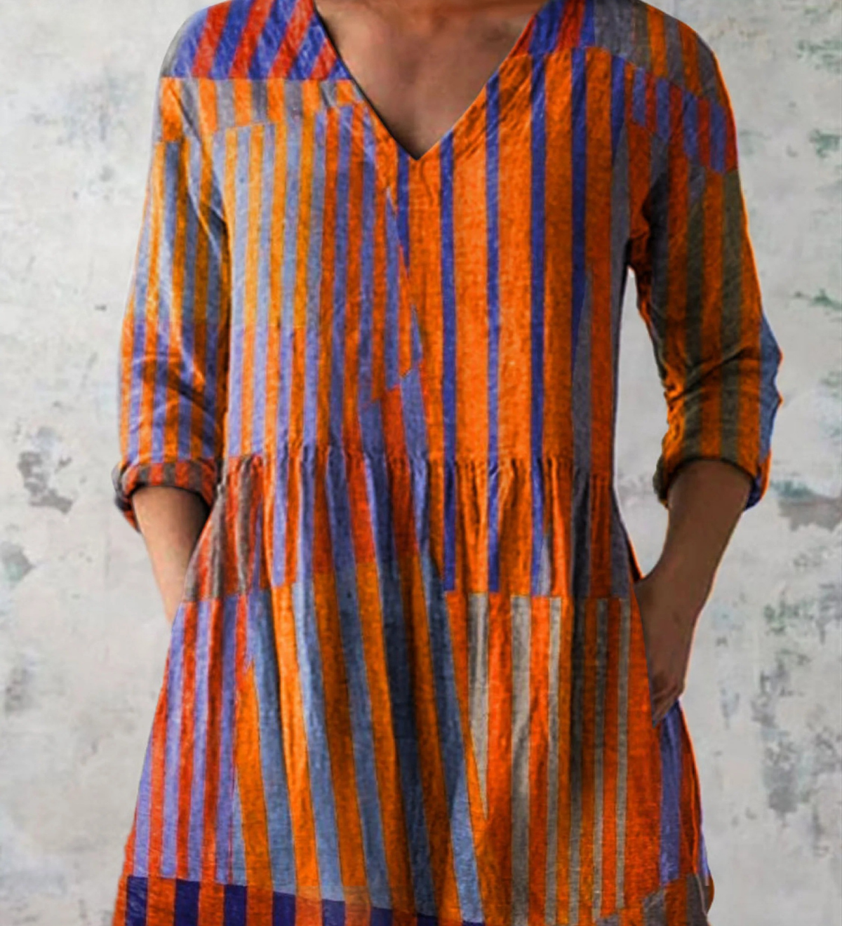Laoise V Neck Long Blouse - Charlotte & Willow