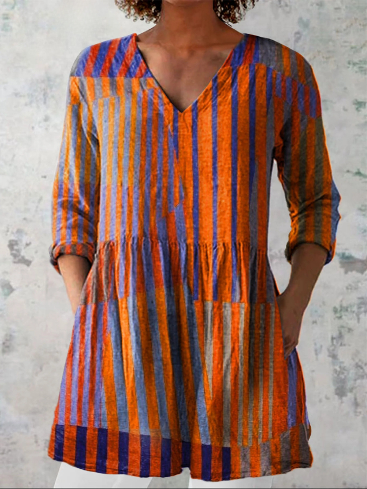 Laoise V Neck Long Blouse - Charlotte & Willow