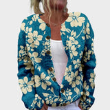 Inès - Chic Floral Knit Cardigan