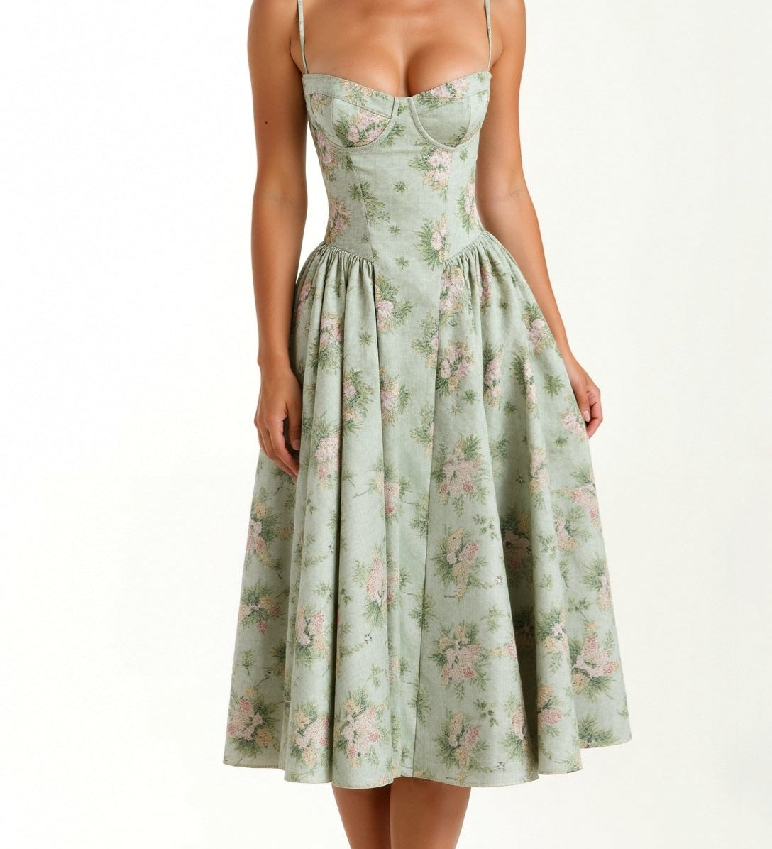 Aoibhín - Tailored Midi Dress - Charlotte & Willow, product photo 7
