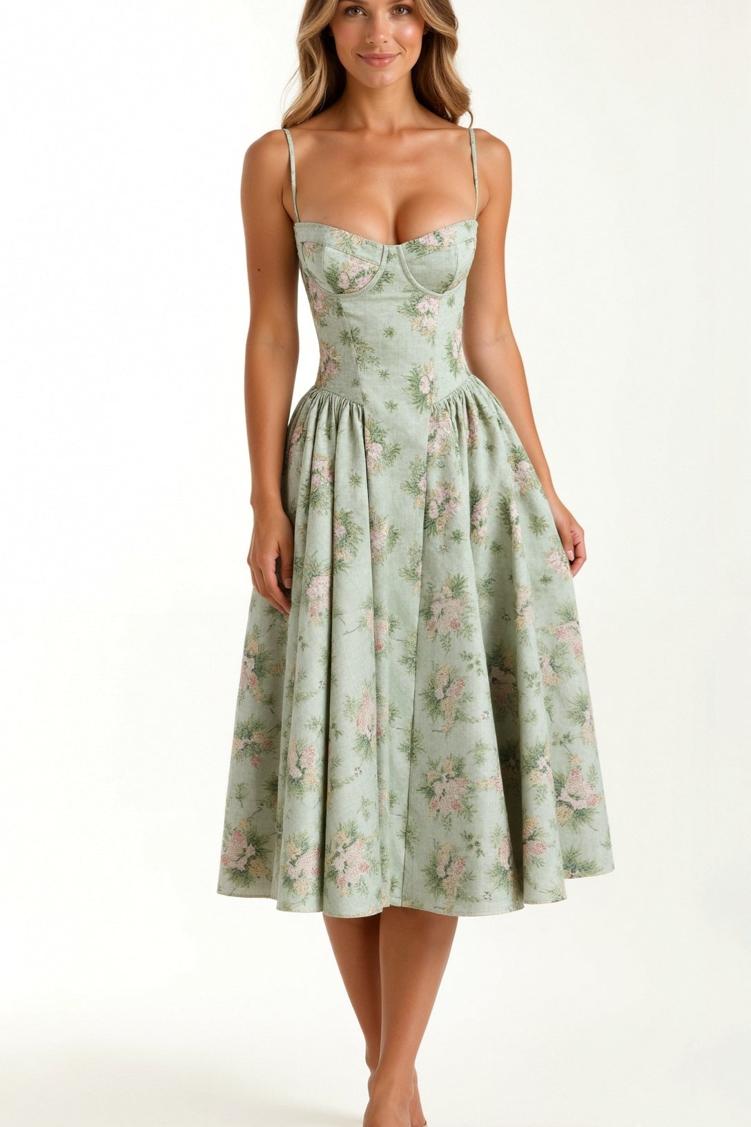 Céline - Robe Midi Structurée