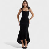 Inès - Elegant Sculpted Silhouette Dress