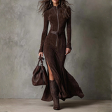 Roda | Suede Long Dress