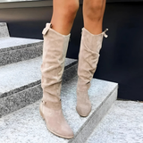 Liliy | Stylish Suede Knee Boots