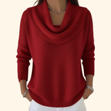 Gaëlle - Elegant Draped Knit Sweater