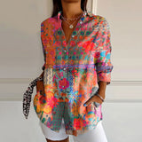 Justine - Stylish Floral Blouse