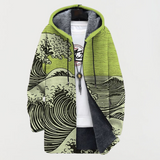 Anaïs - Wave Pattern Hooded Coat