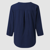 Melisa™ Casual Cotton & Linen Blouse