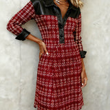 Matilda | Long Sleeve Patchwork Dress
