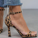Juliette - Leopard Print Heeled Sandals