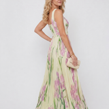 Sinead Pleated Midi Dress - Charlotte & Willow, styled look