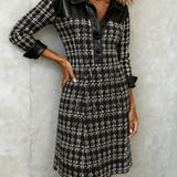 Matilda | Long Sleeve Patchwork Dress
