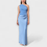 Anaïs - Asymmetrical Satin Gown