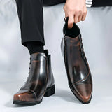 Justine - Chic Leather Ankle Boots