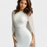 Sarah - Elegant Long Satin Gown