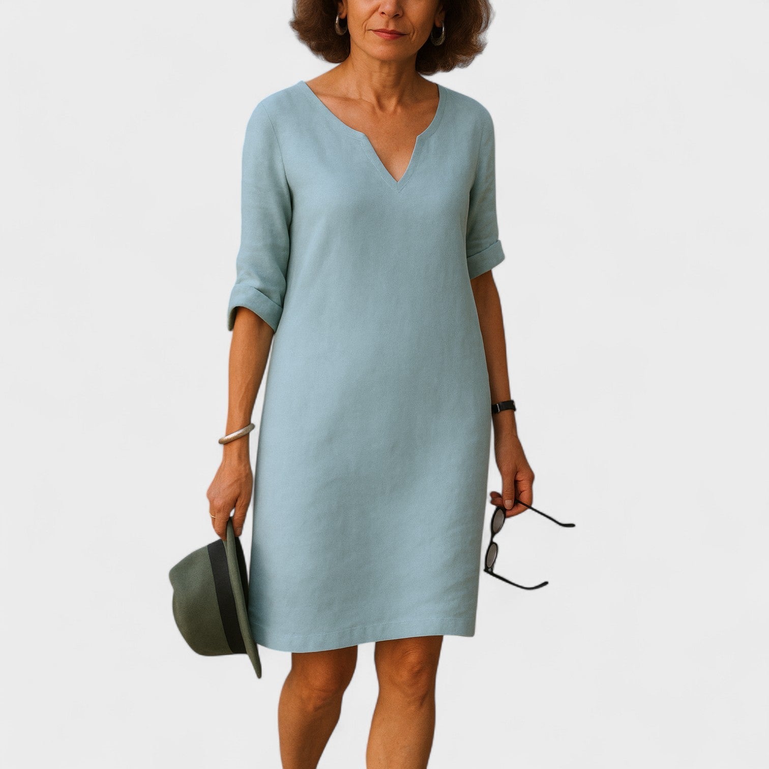 Dervla - Elegant Summer Dress - Charlotte & Willow, back